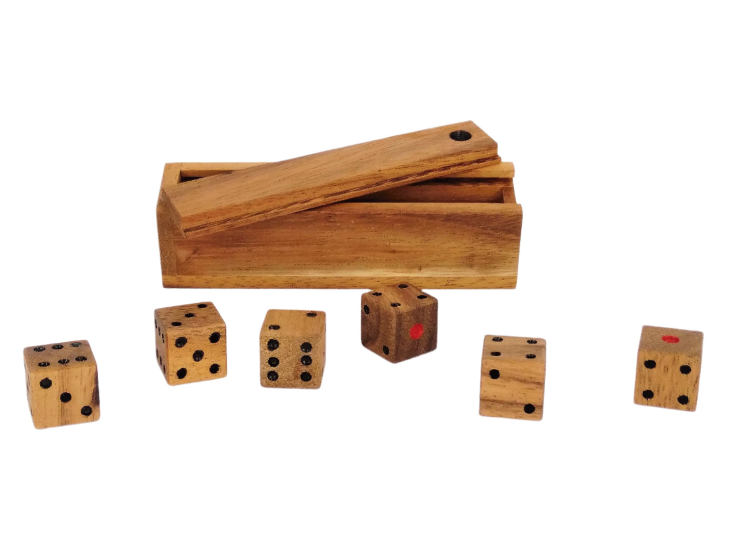 Dice in box