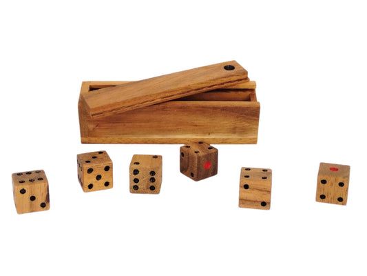 Dice in box